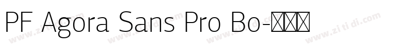 PF Agora Sans Pro Bo字体转换